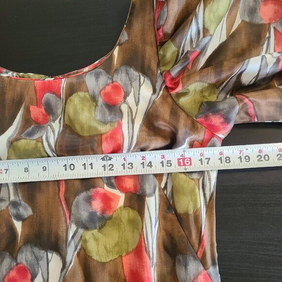 Vintage Kiyomi of Hawaii Maxi Dress Mumu 60s 70s Hawaiian Abstract Floral - Picture 5 of 9